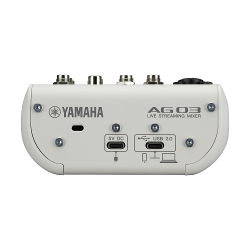 Yamaha AG03MK2 White  микшер 3-канальный для потокового вещания с аудиоинтерфейсом USB, белый