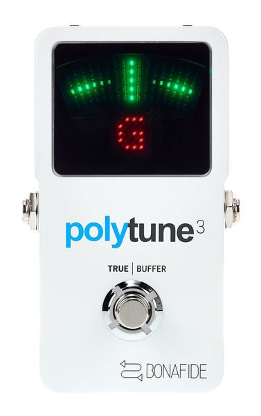 TC Electronic Polytune 3 Mini педальный тюнер в уменьшенном корпусе, цвет белый