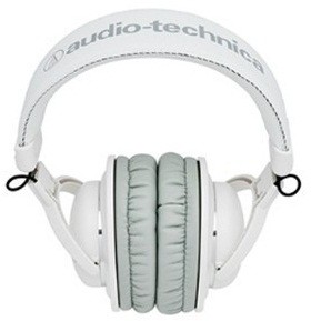 Audio-Technica ATH-PRO5MK3WH закрытые DJ наушники белого  цвета, вращающиеся чаши