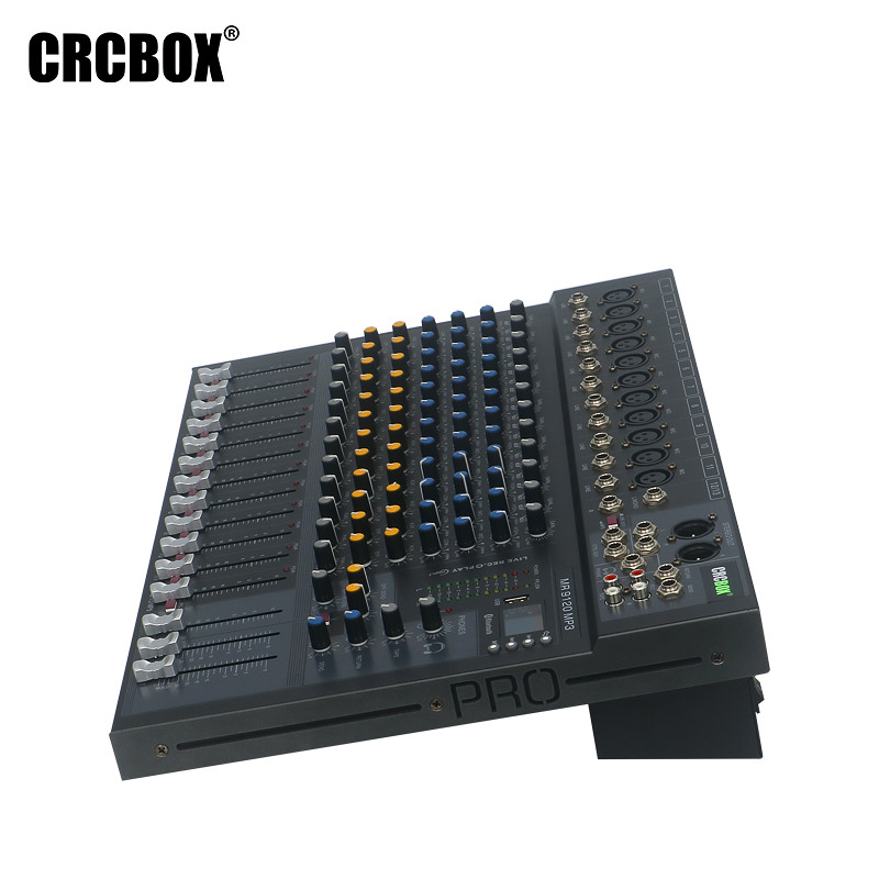 CRCBox MR-9120  аналоговый микшер, 12 входов, 3-полосный эквалайзер, Bluetooth