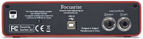 Focusrite Scarlett 2i2 2nd Gen USB аудио интерфейс, 2 входа/2 выхода