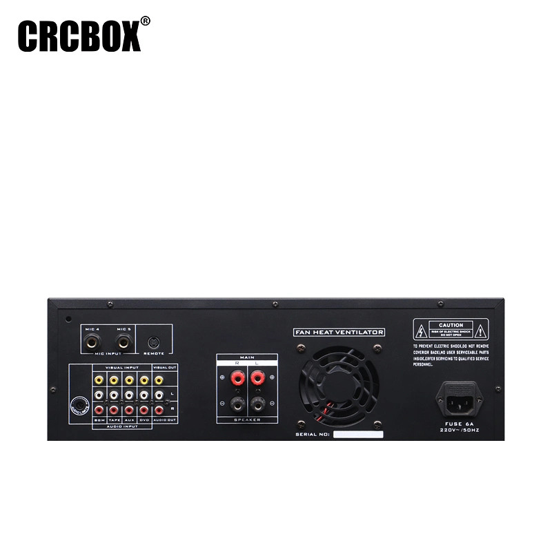 CRCBox K-9250 усилитель мощности, 5 микрофонных входов, сопротивление 4~8 Ом