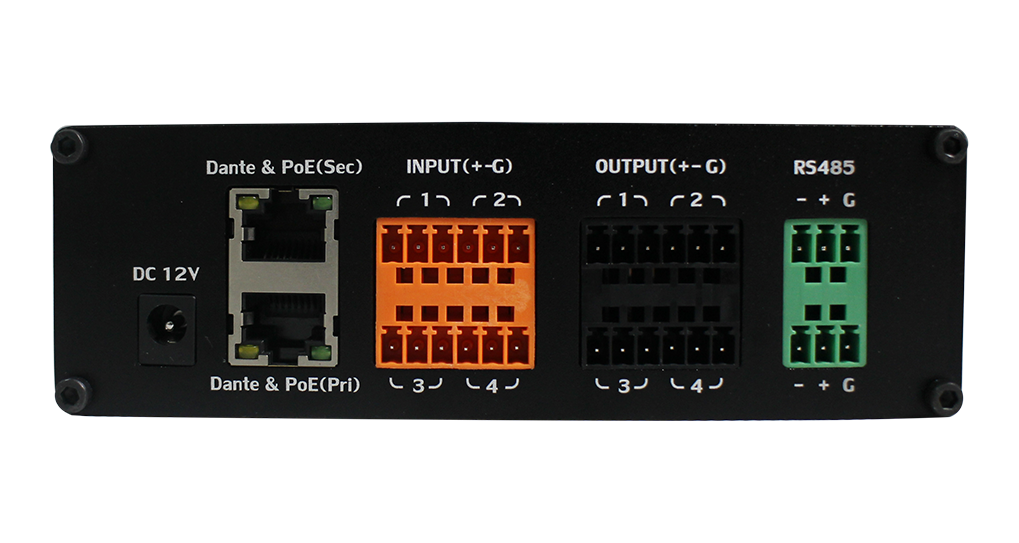 Prestel ADP-4I4ODSP конвертер Dante и аналоговое аудио, 4x4 каналов