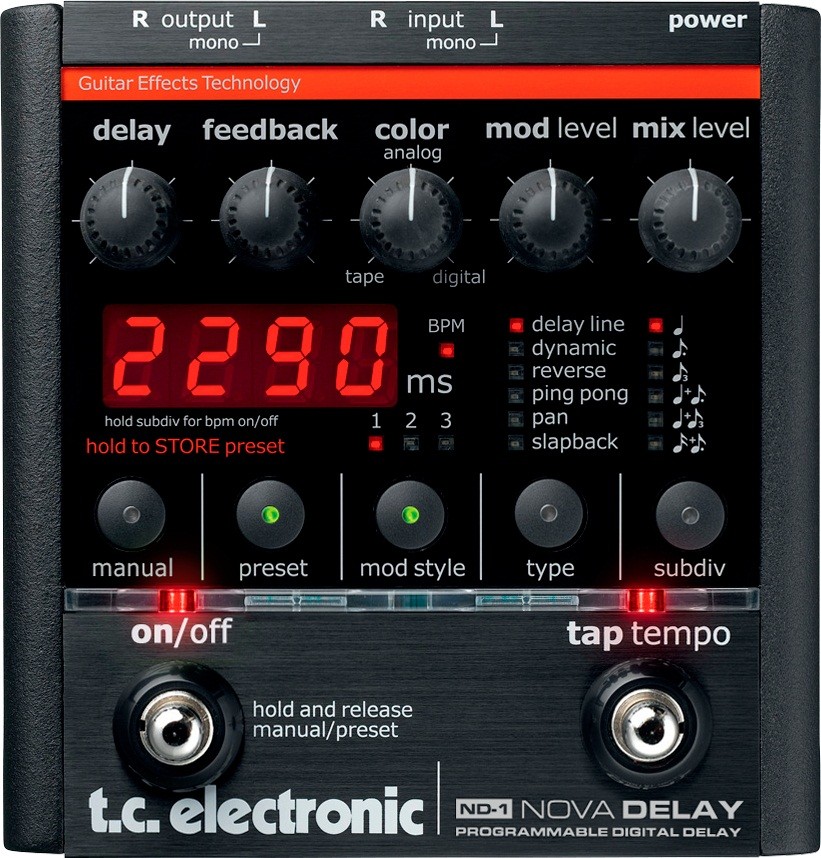 TC Electronic ND-1 Nova Delay гитарный эффект "дилей"