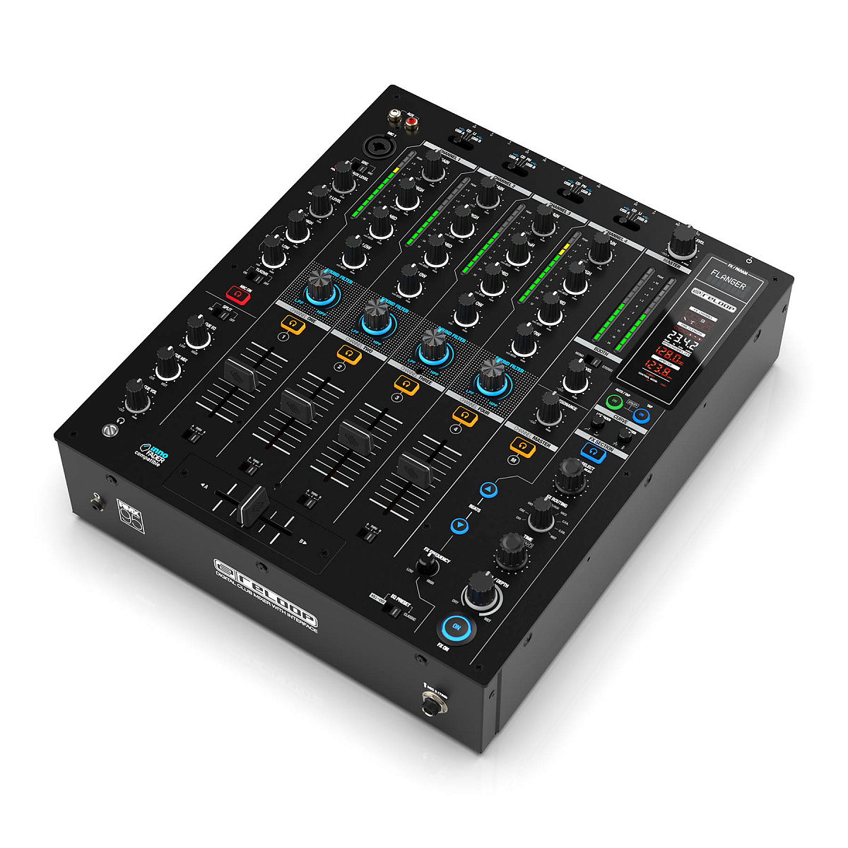 Reloop RMX 95  DJ-микшер, 4+1-канальный, двойной аудиоинтерфейс USB 2.0