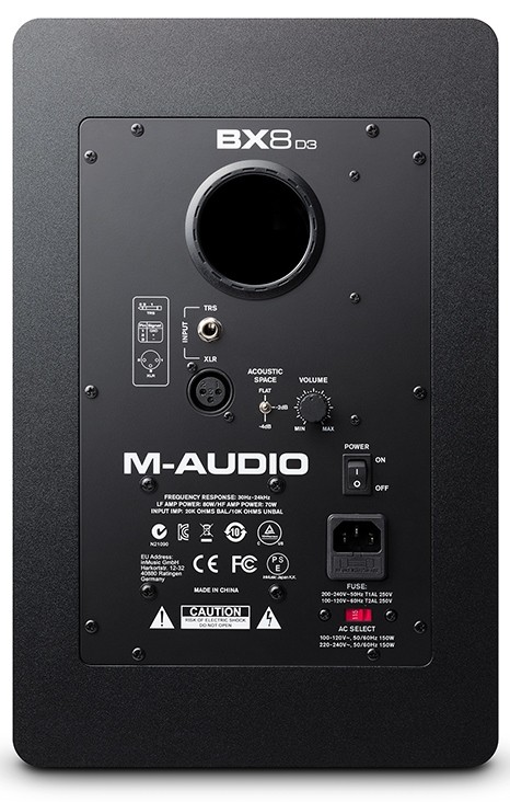 M-Audio BX8 D3 активный 2-х полосный аудио монитор ближнего поля