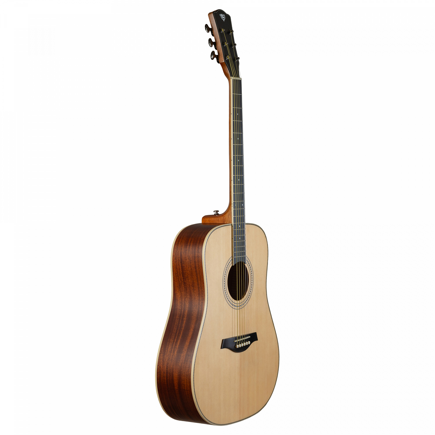 Rockdale Aurora D7 Nat Satin акустическая гитара дредноут, цвет натуральный, сатиновое покрытие