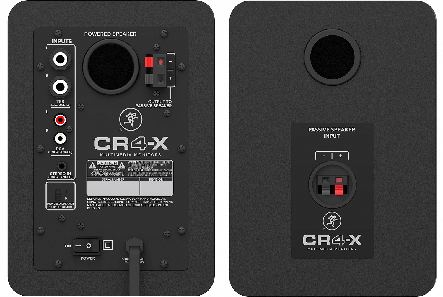 Mackie CR4-X пара студийных мониторов, динамик 4", цвет черный
