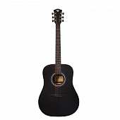 Rockdale Aurora D3 Satin BK акустическая гитара дредноут, цвет черный