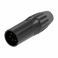 Seetronic SCMM4-BG кабельный разъём XLR "папа", 4-контактный, черный корпус