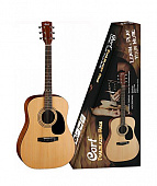 Cort CAP-810-OP набор начинающего гитариста: акустическая гитара, чехол, медиаторы, тюнер