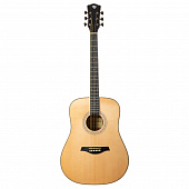 Rockdale Aurora D7 Nat Gloss акустическая гитара дредноут, цвет натуральный, глянцевое покрытие