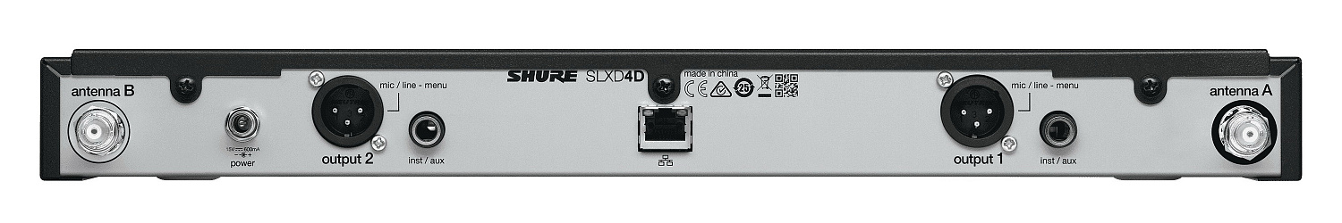 Shure SLXD24DE/K8B H56 цифровая двухканальная радиосистема с микрофонами KSM8