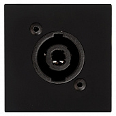 Audac CP45SPES/B панель подключения без пайки Speakon размера D стандарта 45 х 45 мм, цвет чёрный