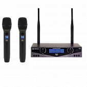 Radiowave UHM-802 радиосистема с 2 ручным микрофоном с выборной частотой