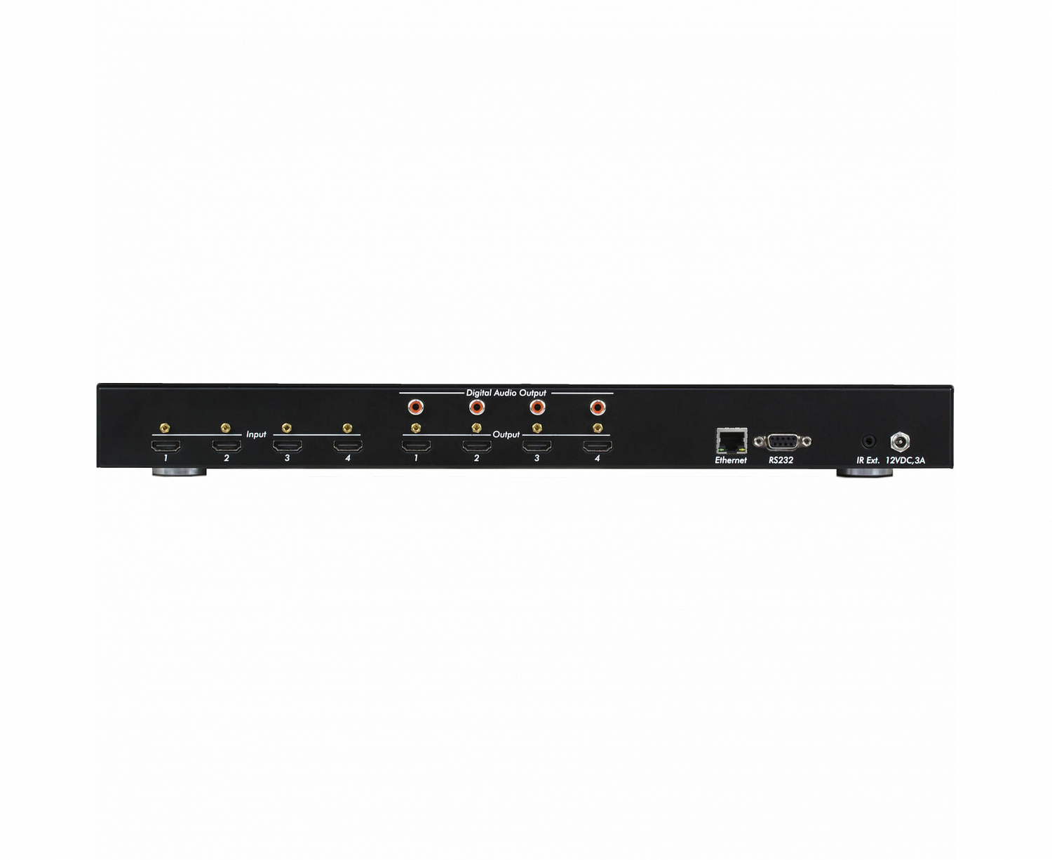 MuxLab 500444  матричный коммутатор [500444-EU] 4 x 4 HDMI, разрешение 4K/60