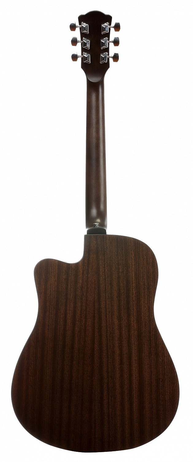 Rockdale Aurora D1 C RB акустическая гитара дредноут с вырезом, цвет королевский коричневый