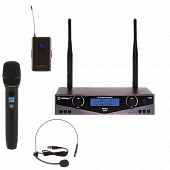 Radiowave UHH-800 радиосистема с 1 головным и 1 ручным микрофонами с выборной частотой