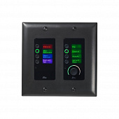 BSS EC-8BV BLK настенная панель управления серии Contrio. Подключение Ethernet, 8 кнопок, регулятор громкости, цвет черный